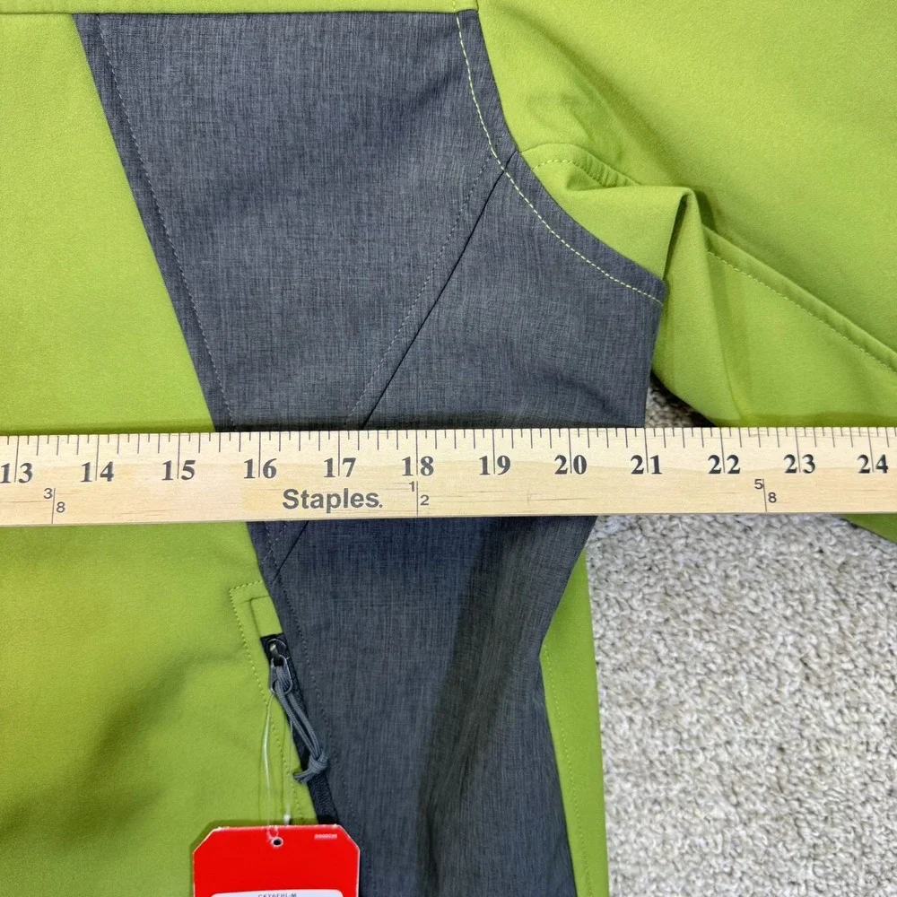 The North Face Jacket Mens Medium APX CHRM THRML Green Grey Softshell NEW